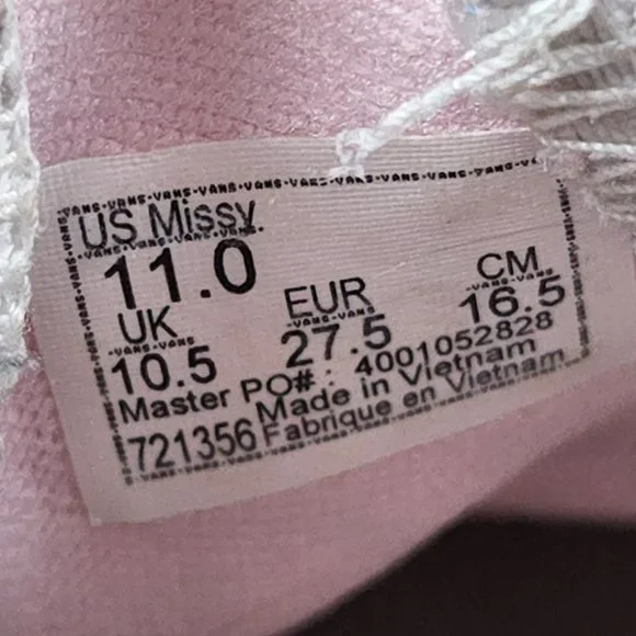 Vans Classic Slip On Checkered Toddler Sz 11 Colorful Casual Sneakers  School - Picture 9 of 9